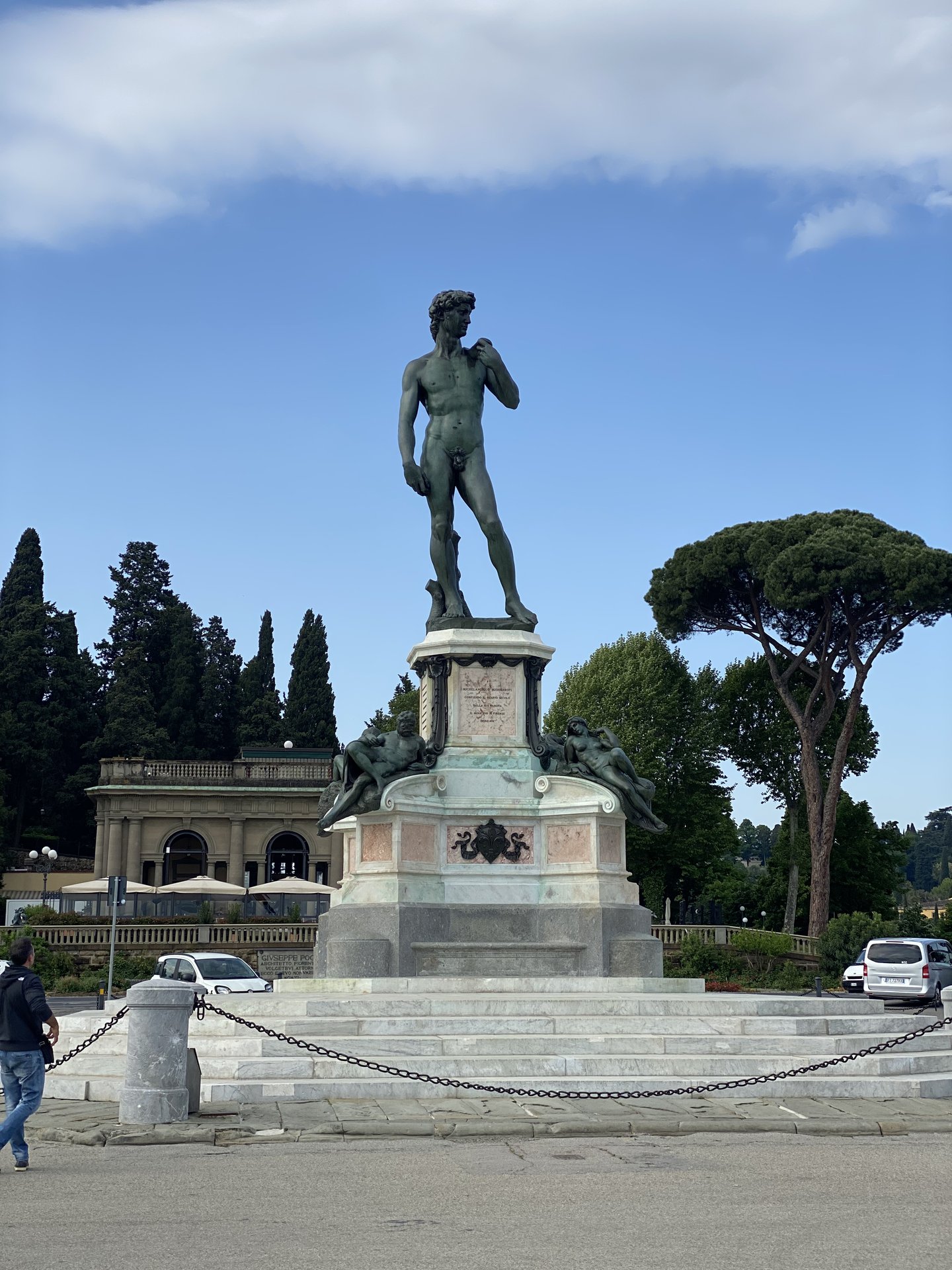 Bronze copy of Michelangelo's David at Piazzale Michelangelo