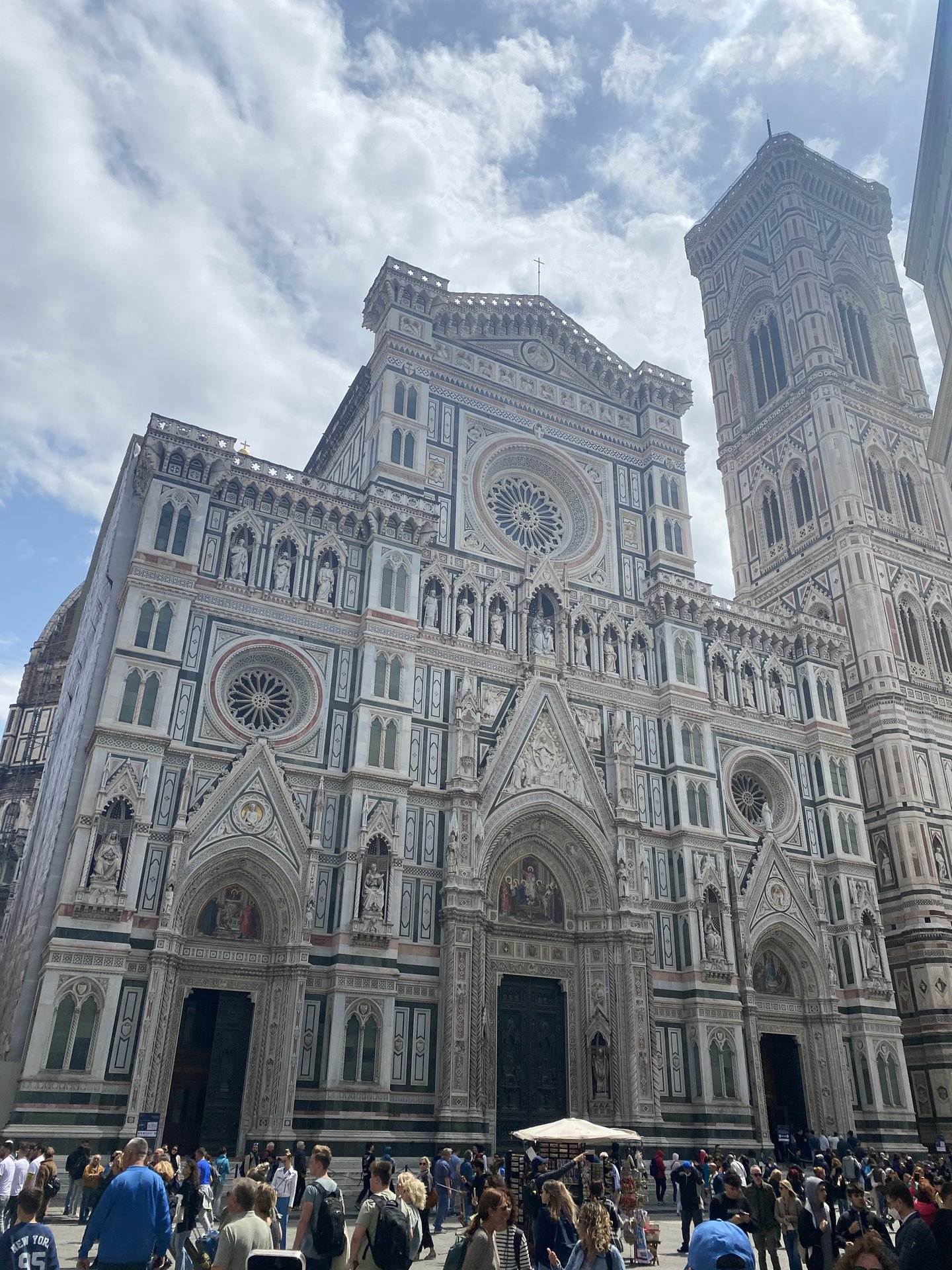 Façade of Santa Maria del Fiore (Florence Duomo) with Giotto's Campanile