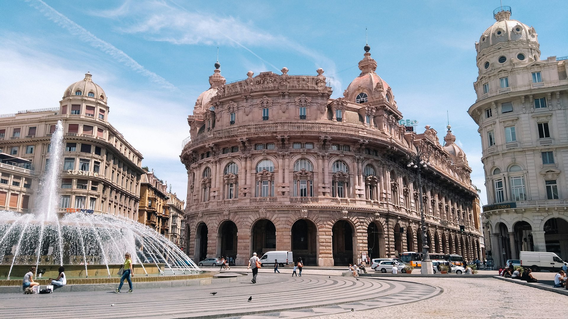 Piazza De Ferrari in Genoa