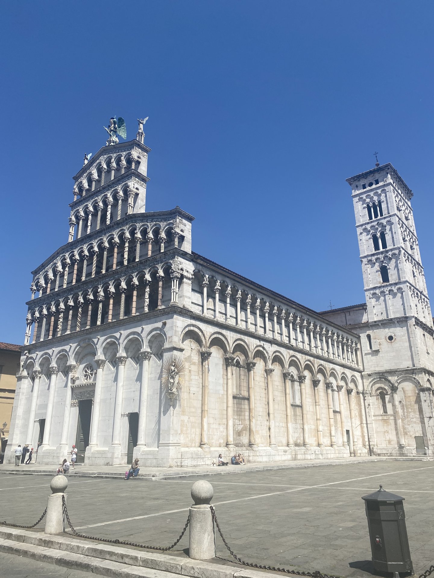 Romanesque facade of San Michele in Foro in Lucca