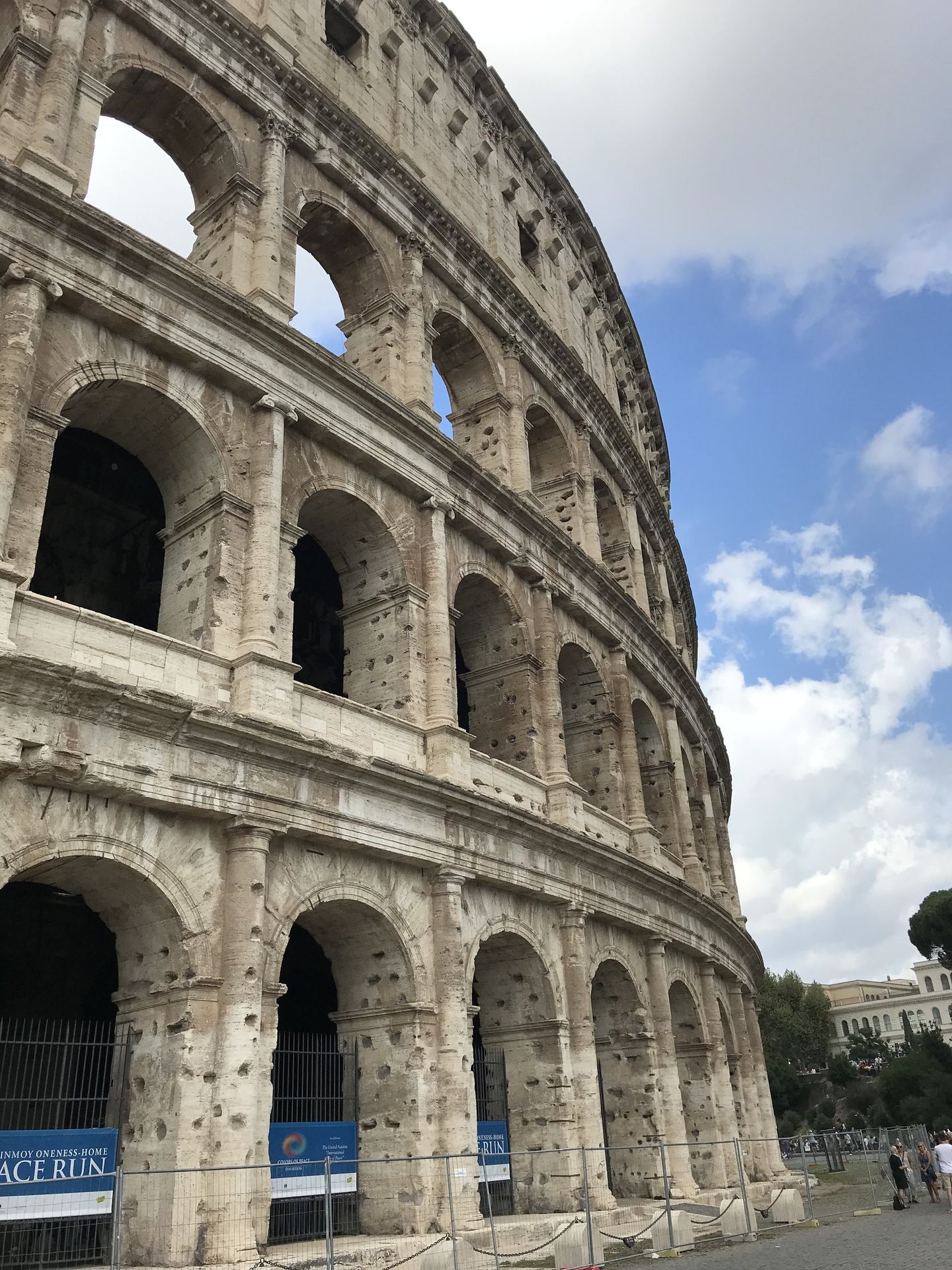 The Colosseum from outside in daylight