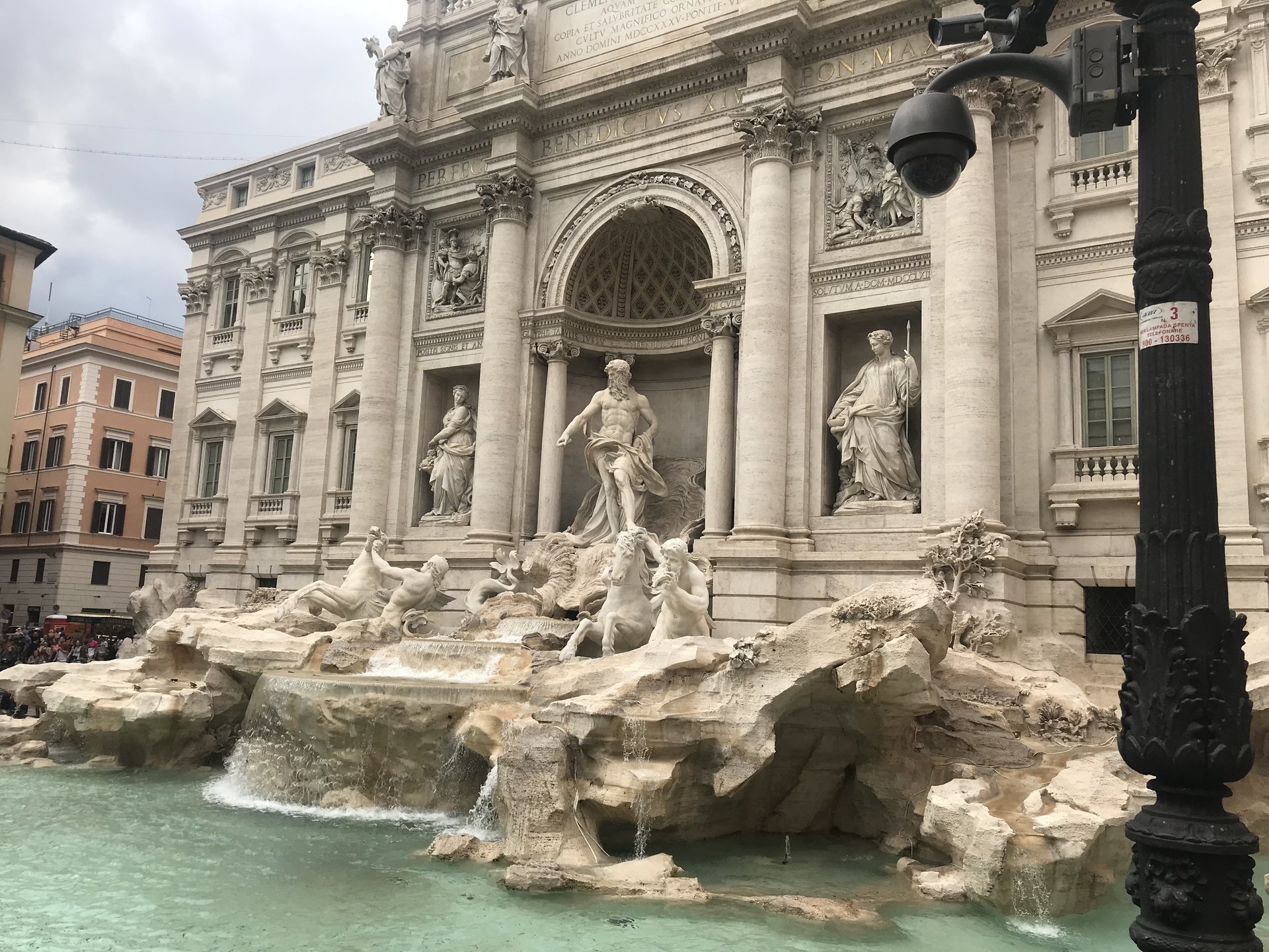 The Trevi Fountain in central Rome