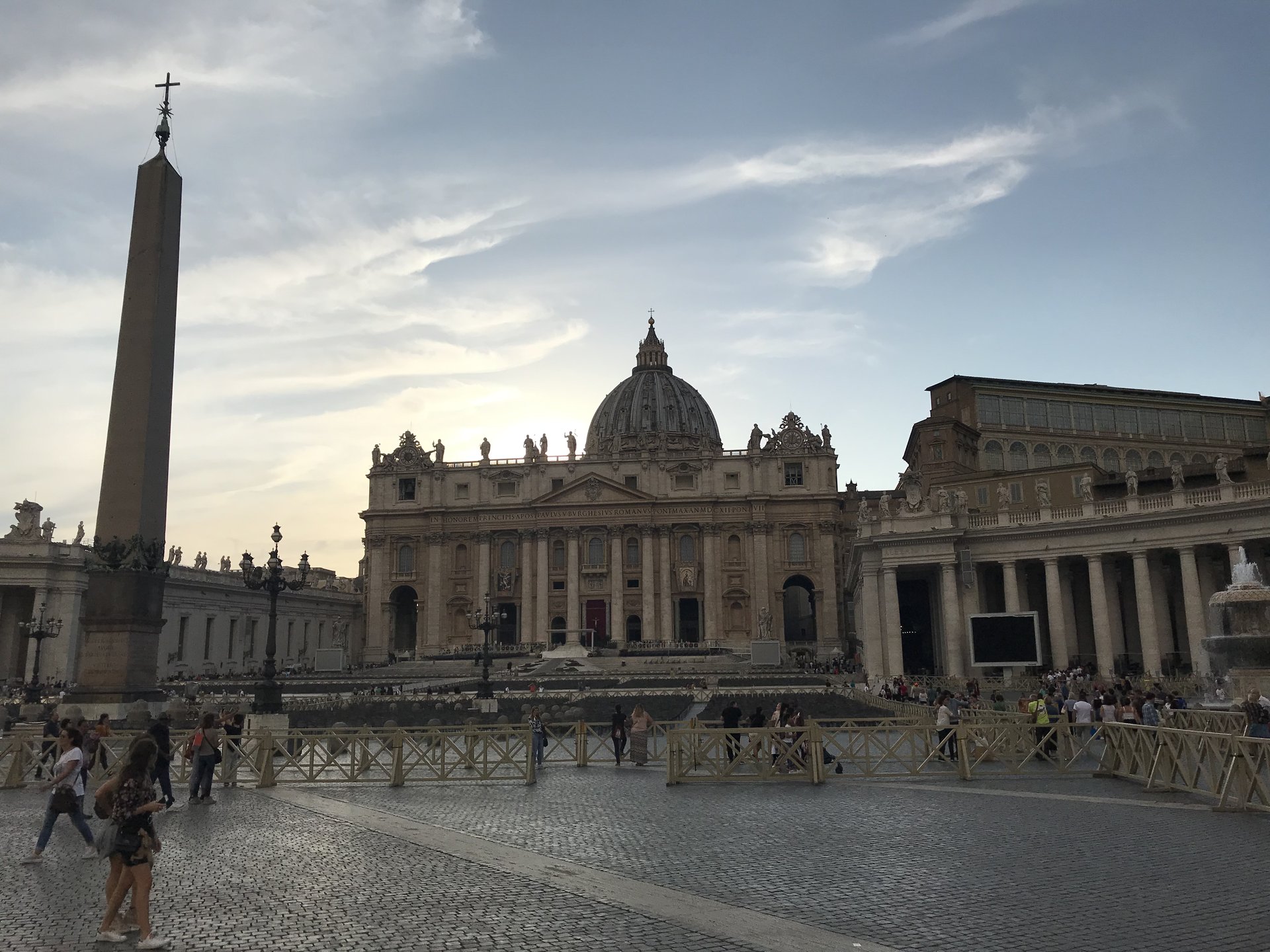 St Peter's Basilica at the end of Via della Conciliazione