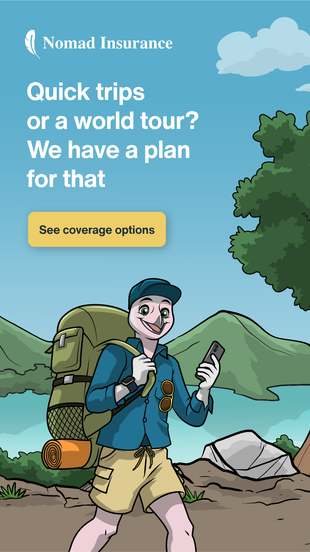 SafetyWing Nomad Insurance — quick trips or a world tour, we have a plan for that
