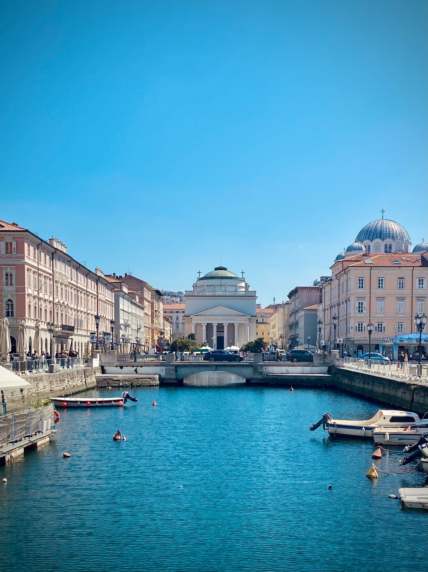 Trieste's Canal Grande and Sant'Antonio Nuovo