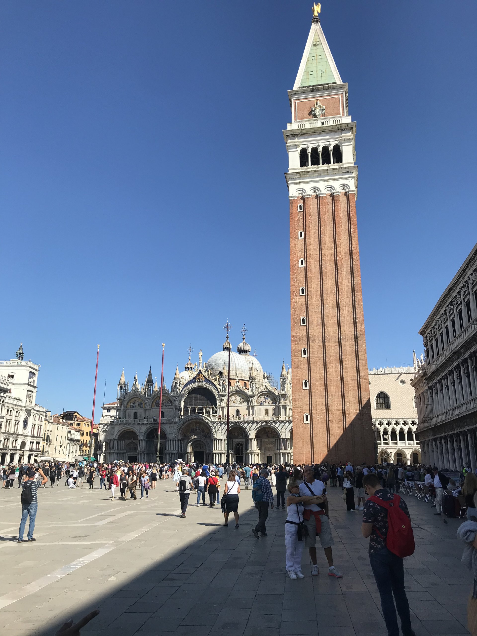The Campanile of San Marco rising above Piazza San Marco